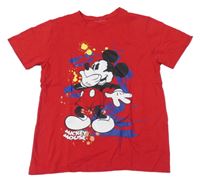 Červené tričko s Mickeym 