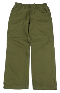 Khaki plátěné kalhoty John Baner