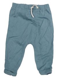 Šedomodré baggy tepláky Tu