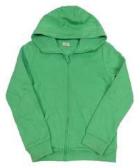 Zelená propínací mikina s kapucí F&F