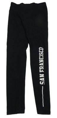 Černé legíny s nápisem F&F