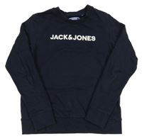 Tmavomodrá mikina s logem Jack & Jones