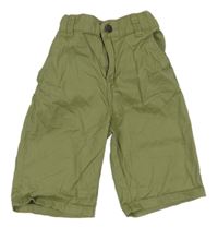 Khaki plátěné kraťasy Nutmeg