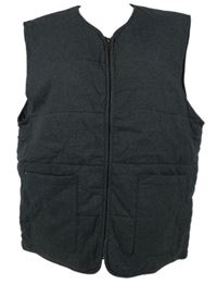 Nové - Pánská tmavošedá lehce zateplená vesta Dunnes 