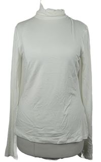 Dámské bílé triko se stojáčkem Primark 