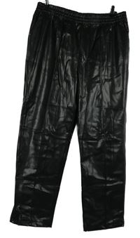 Dámské černé koženkové kalhoty Primark 