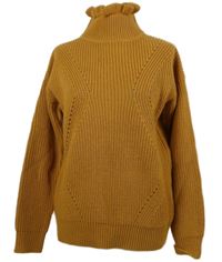 Dámský medový ažurový svetr s rolákem Tokyo Laundry 