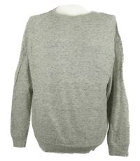 Pánský šedý melírovaný svetr Dunnes 