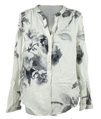 Dámská bílo-šedá květovaná halenka Joules 