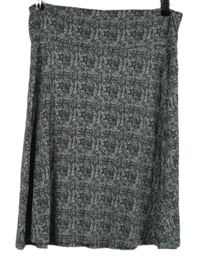 Dámská černo-bílá vzorovaná sukně Hema 