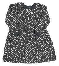 Šedé teplákové šaty s flíčky Nutmeg