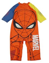 Červeno-modro-žlutý UV overal se Spidermanem George