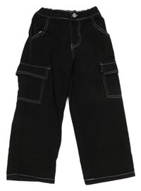 Černé rifle s kapsami Shein