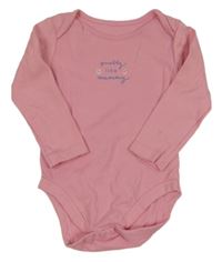Růžové body s nápisem Mothercare