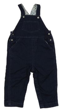 Tmavomodré laclové elastické rifle Petit Bateau 