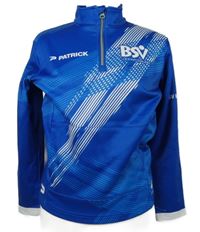 Pánská modro-bílá sportovní mikina s nápisy Patrick