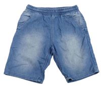 Modré teplákovo/riflové kraťasy Denim Co.