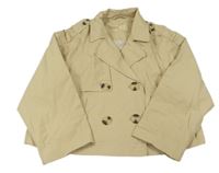 Béžový šusťákový podzimní crop kabátek Zara