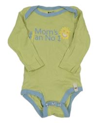 Světlezelené body s nápisem