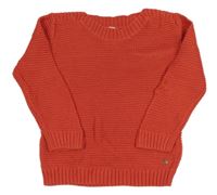 Červený vzorovaný svetr Esprit