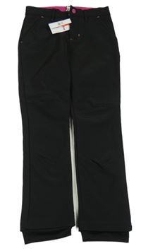 Nové - Černé softshellové kalhoty cool&young