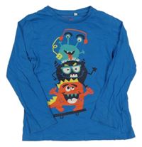 Modré triko s příšerkami C&A