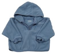 Modrošedá fleecová mikina s kapucí Primark