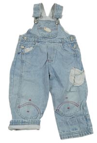 Světlemodré laclové rifle 