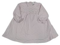 Světlerůžové teplákové šaty s kamínky 