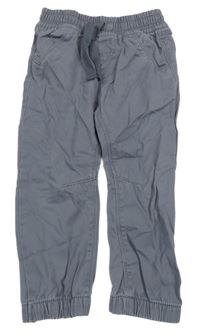 Šedé plátěné cuff kalhoty Denim Co.