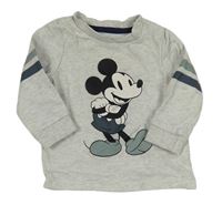 Šedá melírovaná mikina s Mickeym zn. Disney