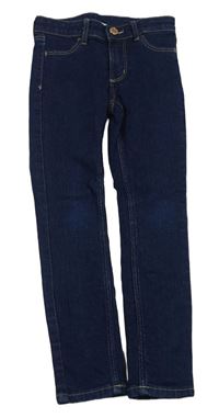 Tmavomodré skinny fit rifle H&M
