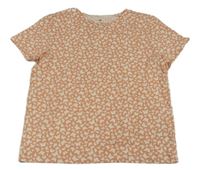 Lososové tričko s motýlky H&M