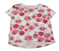 Světlerůžovvé tričko s jahůdkami 
