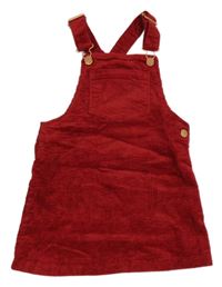 Červené manšestrové šaty Next