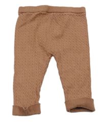 Béžové vzorované úpletové legíny F&F