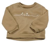 Béžová mikina s logem Shein 