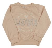 Světlerůžová mikina s nápisem Kiki&Koko