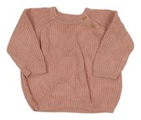 Světlerůžový oversize svetr Matalan