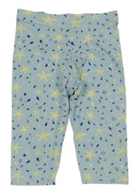 Světlemodré capri legíny s hvězdičkami Lupilu