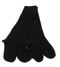 2x Černé podkolenky vel. 23-26