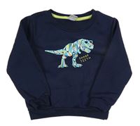 Tmavomodrá mikina s dinosaurem zn. Kiki&Koko