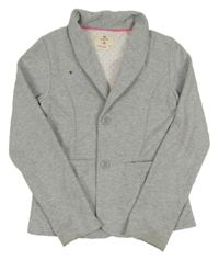 Šedé melírované teplákové podšité sako YD