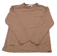 Kakaové triko s kapsou ZARA