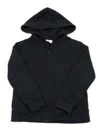 Černá propínací mikina s kapucí H&M