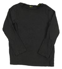 Tmavošedé žebrované mikinotriko Tu