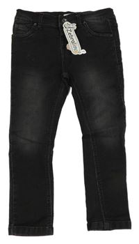 Nové - černé capri teplákové rifle Zebralino