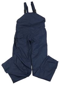 Tmavomodré šusťákové nepromokavé fukční laclové kalhoty TRESPASS