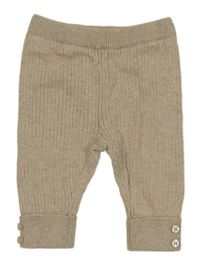 Béžové melírované žebrované tepláky ZARA