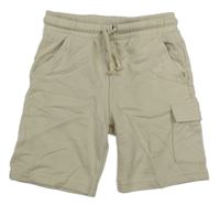 Světlebéžové teplákové kraťasy s kapsou F&F